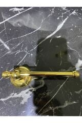 Gold Havluluk Ve Tuvalet Kağıtlığı Vintage Tasarım Altın Havluluk Ve Kağıtlık Set Pirinç