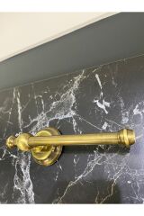 Antik Gold Havluluk Ve Tuvalet Kağıtlığı Vintage Tasarım Komple Pirinç Havluluk Ve Kağıtlık Mat Gold