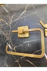 Antik Gold Tuvalet Kağıtlığı Mat Gold Kağıtlık Antik Eskitme Aksesuar Tuvalet Kağıtlık
