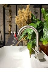 Inox Lavabo Bataryası Leke Ve Kireç Bırakmayan Özel Renk Musluk Banyo Bataryası