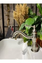 Antrasit Lavabo Bataryası Mat Antrasit Gri Musluk Country Tasarım