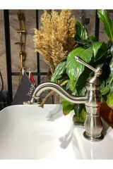 Antrasit Lavabo Bataryası Mat Antrasit Gri Musluk Country Tasarım