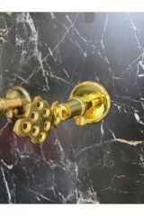 Altın Taharet Musluğu Vintage Taharet Musluk Özel Tasarım Musluk Gold Taharat Musluğu 5 Yıl Garanti