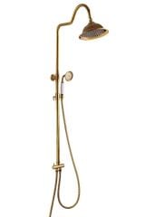 Altın Duş Seti Gold Duş Sistemi Vintage Model Gold Duş Başlığı Country Premium Model Batarya Dahil