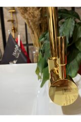 Altın Arıtmalı Mutfak Bataryası 3 Yollu Evye Musluk Gold Su Arıtmalı Batarya Altın Renk Musluk