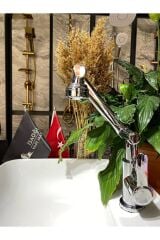 Lavabo Bataryası Fonksiyonel Banyo Musluk 360 Derece Hareketli Robotik Batarya 5 Yıl Garantili