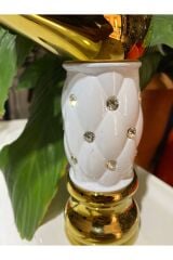 Gold Lavabo Bataryası Altın Lavabo Musluk Taşlı Özel Tasarım Altın Batarya