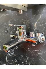 Banyo Duş Seti Ve Banyo Bataryası Duş Sistemi Vintage Tasarım 5 Yıl Garantili Robot Duş Seti