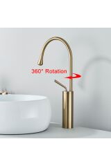 Banyo Çanak Lavabo Bataryası Mat Gold Yeni 5 Yıl Garantili