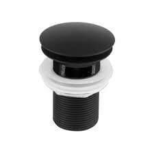 Mat Siyah Banyo lavabo Gideri Bas Bırak Çift Kademeli Sistem Paslanmaz Materyal Lavabo Sifon