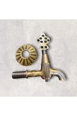Antik Gold Osmanlı Kurna Musluğu Eskitme Hamam Musluğu Altın Hamam Musluğu