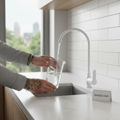 Mat Beyaz Arıtma Musluğu Tekli Arıtıcı Musluk Beyaz Arıtma Armatürü