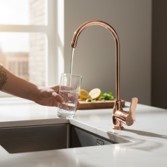 Bronz Arıtma Musluğu Bakır Arıtma Bataryası Pirinç Malzeme 5 Yıl Garantili Tekli Arıtma Musluğu