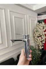 Lavabo Bataryası Silver Gümüş Mito Design Lavabo Bataryası