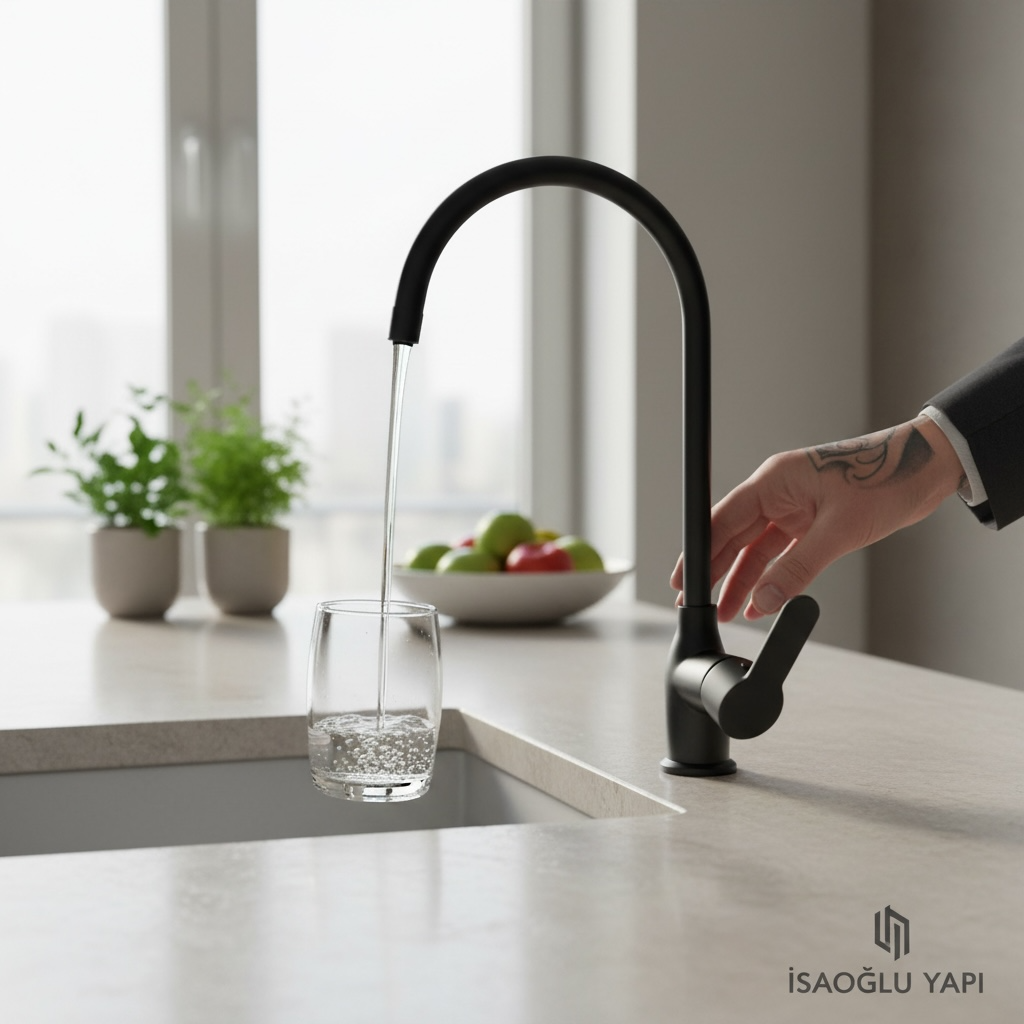 Siyah Arıtma Musluğu Mat Siyah Tekli Arıtma Bataryası Pirinç Materyal Mat Siyah Arıcıtı Musluk