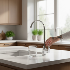 Arıtma Musluğu Krom Tekli Arıtıcı Musluk Pirinç Malzeme Krom Gümüş Renk Arıtma Armatür