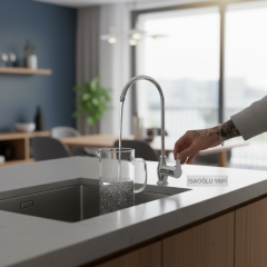 Arıtma Musluğu Krom Tekli Arıtıcı Musluk Pirinç Malzeme Krom Gümüş Renk Arıtma Armatür