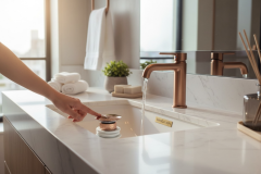 Bakır Lavabo Sifonu Bas Bırak Çift Kademeli Bronz Pop Up Gider Pirinç Malzeme