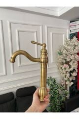 Antik Gold Polina Çanak Lavabo Bataryası