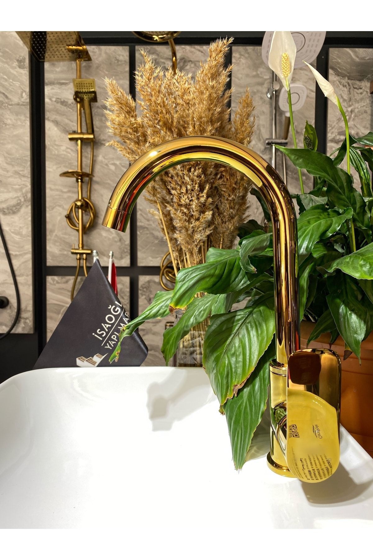 Parlak Gold Larancia Mutfak Bataryası Altın Mutfak Bataryası Altın Evye Musluğu