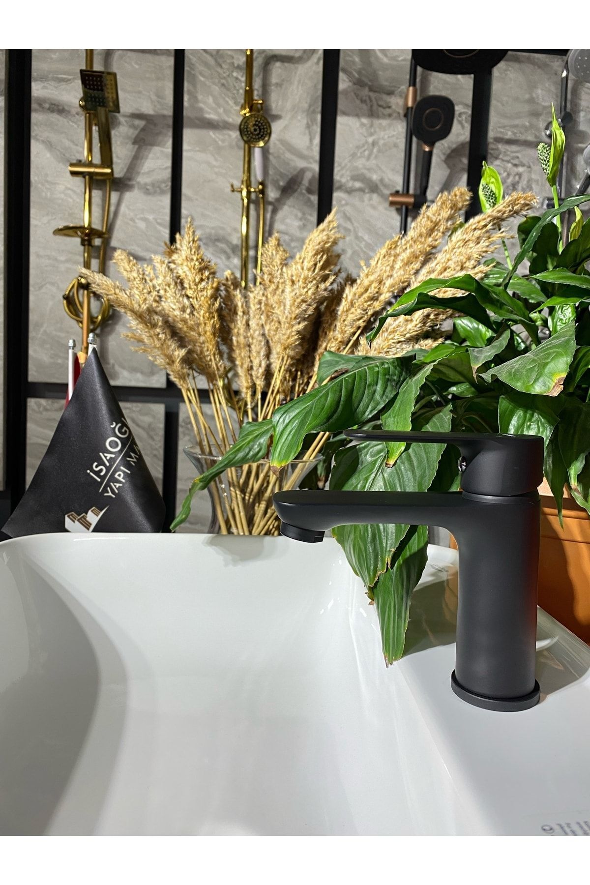 Mat Siyah Dolce Design Lavabo Bataryası Siyah Lavabo Bataryası Siyah Lavabo Musluğu